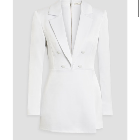 ALICE + OLIVIA
Mayra wrap-effect satin-crepe playsuit size 4 - Picture 1 of 12